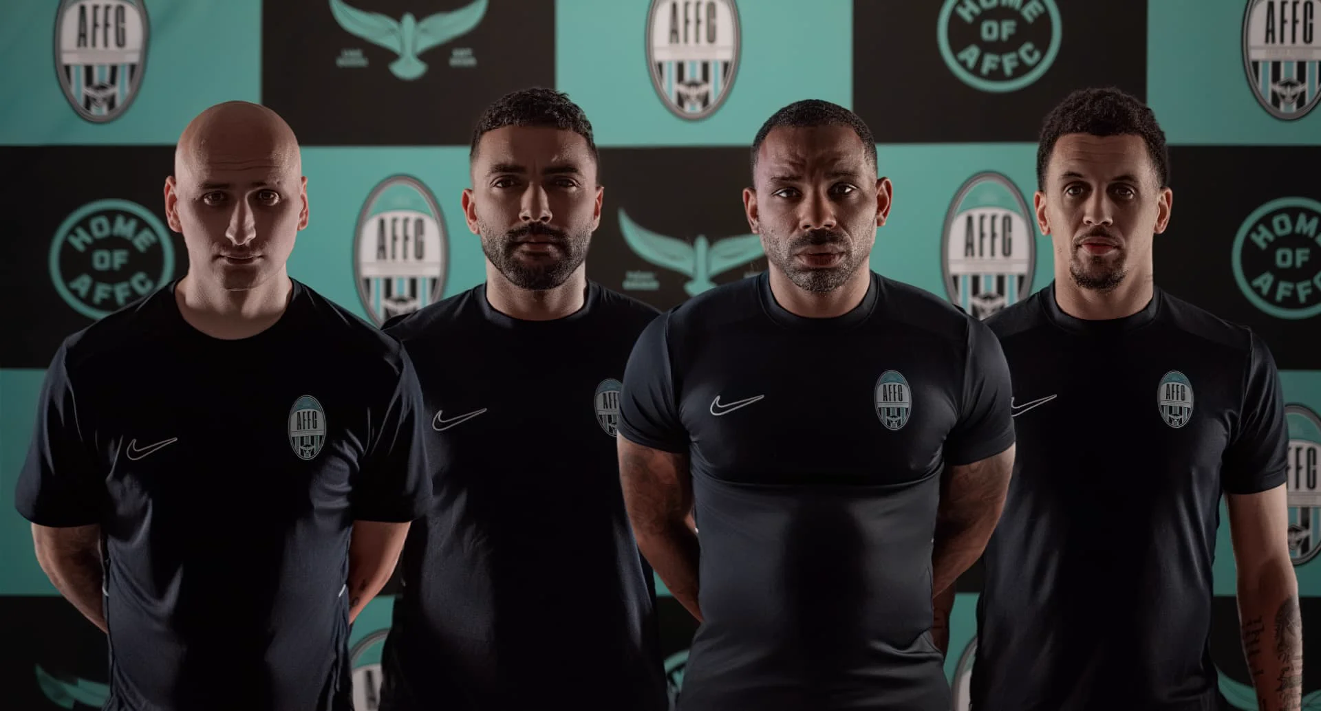 Arabian Falcons FC players in official club kit